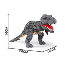 (Big T-Rex Blocks,with box)Micro Mini Building Block Toys T-Rex Pteranodon-Puzzle Assemble,Children's