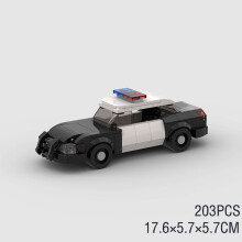 (M10184 no box)City Police Cars Victoria MOC Vehicle SWAT Patrol M5 M8 Speed Building Blocks Sets Racing