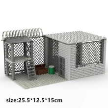 (F)Upgrade Military Base Building Block Sets DIY WW2 Army War scene model Blocks Boys Toys