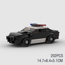 (M17210 no box)MOC Explorer Police Vehicle Racing Sports City Speed Car Racer SUV Building Blocks Brick