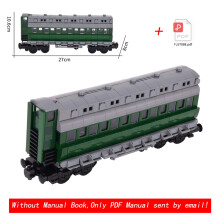 (Brake Classic Auto)MOC City Creative Idea Train Brake Classic Auto Building Classic Auto Blocks Bricks
