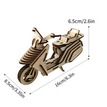 (MW-339)OUZEY 27 Set 3D Wooden Car Puzzle Collection, DIY Assembly Model Kits for All Ages Cool Desktop