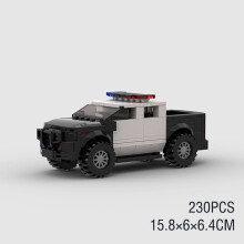 (M17211 no box)MOC Explorer Police Vehicle Racing Sports City Speed Car Racer SUV Building Blocks Brick