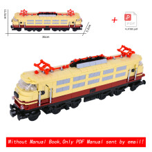 (Rheingold BR 103)MOC City Creative Idea Train Rheingold BR 103 Building Classic Auto Blocks Bricks