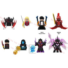 (8pcs set 1)NEW Solo Leveling Sung Jin Woo Building Blocks Set Anime Beru Igris Bellion Action Figure