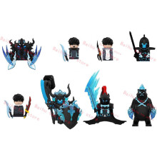 (8pcs set 2)NEW Solo Leveling Sung Jin Woo Building Blocks Set Anime Beru Igris Bellion Action Figure