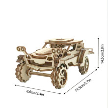 (MW-287)OUZEY 27 Set 3D Wooden Car Puzzle Collection, DIY Assembly Model Kits for All Ages Cool Desktop
