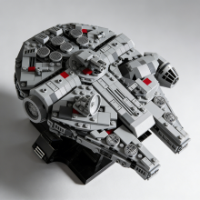 (AA-1)Creative Assembly Toys 921pcs Space 75375 Millennium Model Building Blocks Bricks For Children