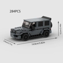(M10339 no box)MOC Explorer Police Vehicle Racing Sports City Speed Car Racer SUV Building Blocks Brick
