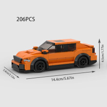(M10357 no box)MOC Explorer Police Vehicle Racing Sports City Speed Car Racer SUV Building Blocks Brick