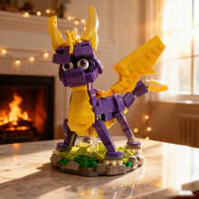 458pcs MOC Spyro The Dragon Model Building Blocks Architecture Assemble DIY Creative Toy Idea Christmas