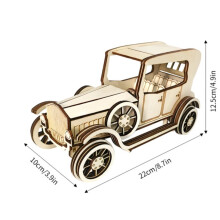 (MW-312)OUZEY 27 Set 3D Wooden Car Puzzle Collection, DIY Assembly Model Kits for All Ages Cool Desktop