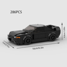 (M10351 no box)MOC Explorer Police Vehicle Racing Sports City Speed Car Racer SUV Building Blocks Brick