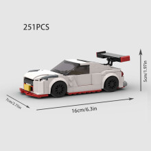 (M10433 no box)MOC Explorer Police Vehicle Racing Sports City Speed Car Racer SUV Building Blocks Brick