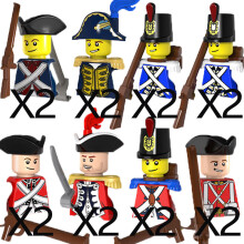 (PG991-998-16PCS)MOC Medieval Building Blocks Children's Toy Napoleon War Figures Military Leaders Soldiers