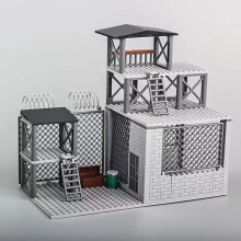 (BF)Upgrade Military Base Building Block Sets DIY WW2 Army War scene model Blocks Boys Toys