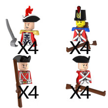 (PG99-5678-16PCS)MOC Medieval Building Blocks Children's Toy Napoleon War Figures Military Leaders Soldiers