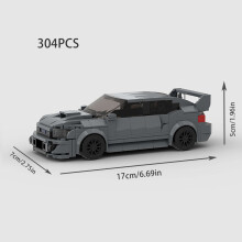 (M10338 no box)MOC Explorer Police Vehicle Racing Sports City Speed Car Racer SUV Building Blocks Brick