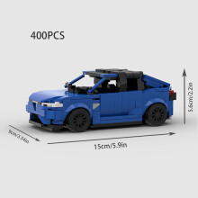 (M10434 no box)MOC Explorer Police Vehicle Racing Sports City Speed Car Racer SUV Building Blocks Brick