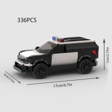 (M10430 no box)MOC Explorer Police Vehicle Racing Sports City Speed Car Racer SUV Building Blocks Brick