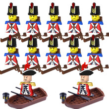 (PG995 PG996 B9-7-2p)MOC Medieval Building Blocks Children's Toy Napoleon War Figures Military Leaders