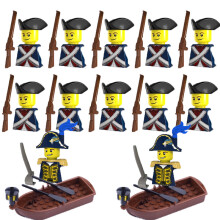 (PG994 993 B9-7-2p)MOC Medieval Building Blocks Children's Toy Napoleon War Figures Military Leaders