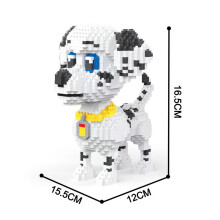 (Dalmatian Blocks,with box)Cute Pink Smile Pig Micro Mini Building Blocks Toy - Bringer of Good Mood