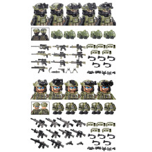 (SAS-USSF)City Special Forces Figures Building Blocks British Special Air Service US Russia SWAT Army
