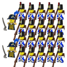 (PG992-20P PG993-2P)MOC Medieval Building Blocks Children's Toy Napoleon War Figures Military Leaders