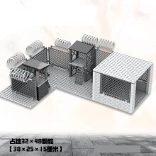 (EF)Upgrade Military Base Building Block Sets DIY WW2 Army War scene model Blocks Boys Toys