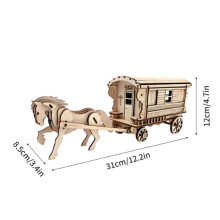 (MW-307)OUZEY 27 Set 3D Wooden Car Puzzle Collection, DIY Assembly Model Kits for All Ages Cool Desktop