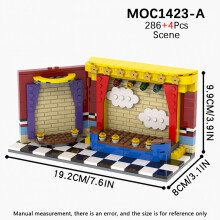 (MOC1423-A)Horror Game Set Building Blocks FNAFED Movie Cartoon Bear Cartoon Scene Compatible Action