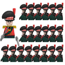 (N013-1P N006-20P)MOC Medieval Building Blocks Children's Toy Napoleon War Figures Military Leaders