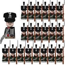 (N022-1P N021-20P)MOC Medieval Building Blocks Children's Toy Napoleon War Figures Military Leaders