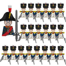 (N047-1P N015-20P)MOC Medieval Building Blocks Children's Toy Napoleon War Figures Military Leaders