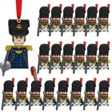 (N029-1- N033-20P)MOC Medieval Building Blocks Children's Toy Napoleon War Figures Military Leaders