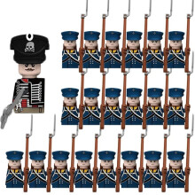 (N022-1P N024-20P)MOC Medieval Building Blocks Children's Toy Napoleon War Figures Military Leaders