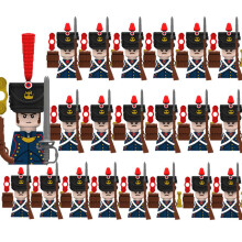(N029-1P N032-20P)MOC Medieval Building Blocks Children's Toy Napoleon War Figures Military Leaders