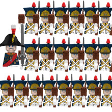 (N047-1P N051-20P)MOC Medieval Building Blocks Children's Toy Napoleon War Figures Military Leaders