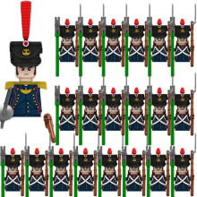 (N029-1P N031-20P)MOC Medieval Building Blocks Children's Toy Napoleon War Figures Military Leaders