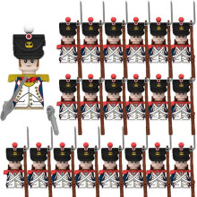 (N015-1P N004-20P)MOC Medieval Building Blocks Children's Toy Napoleon War Figures Military Leaders
