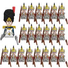 (N014-1P N011-20P)MOC Medieval Building Blocks Children's Toy Napoleon War Figures Military Leaders