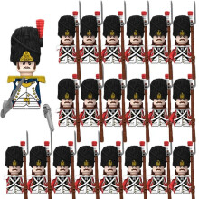 (N014-1P N009-20P)MOC Medieval Building Blocks Children's Toy Napoleon War Figures Military Leaders