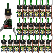 (N016-1P N034-20P)MOC Medieval Building Blocks Children's Toy Napoleon War Figures Military Leaders