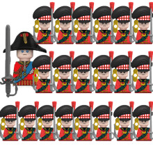 (N047-1P N013-20P)MOC Medieval Building Blocks Children's Toy Napoleon War Figures Military Leaders