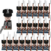 (N022-1P N23-20P)MOC Medieval Building Blocks Children's Toy Napoleon War Figures Military Leaders Soldiers