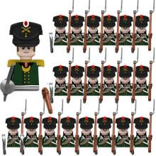 (N025-1P N026-20P)MOC Medieval Building Blocks Children's Toy Napoleon War Figures Military Leaders