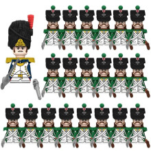 (N014-1P N012-20P)MOC Medieval Building Blocks Children's Toy Napoleon War Figures Military Leaders