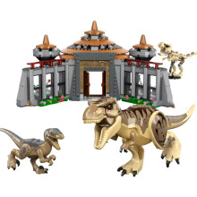 (694PCS 6 Minifigures,No Box)Compatible MOC Sets Dinosaur Series Building Blocks 76966 Dinosaur Missions: