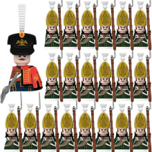 (N018-1P N017-20P)MOC Medieval Building Blocks Children's Toy Napoleon War Figures Military Leaders